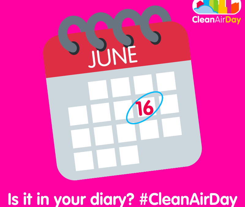 Clean Air Day is happening on 16 June 2022